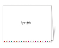 Jeweled Hearts Informal Note Cards